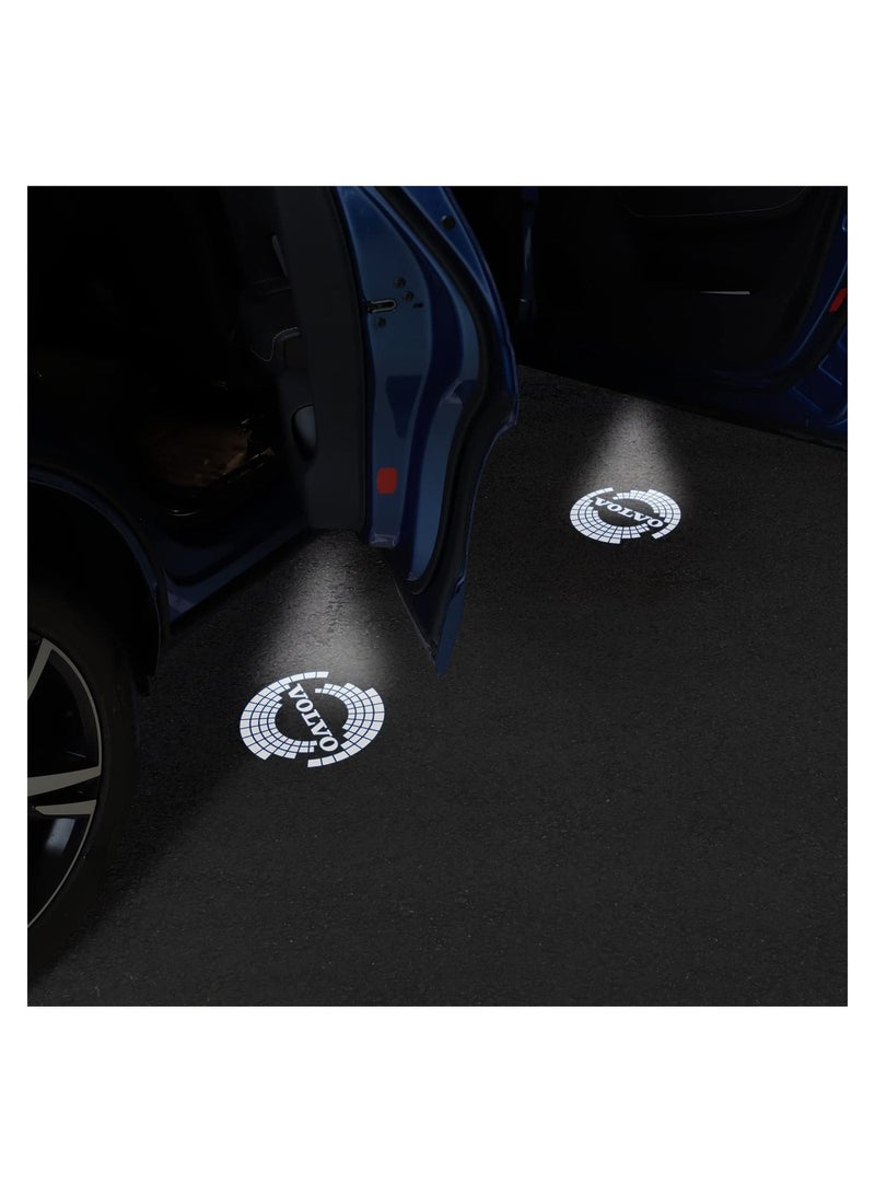 MUNTAQI Car Door LED LOGO Light for Volvo, Logo Projector  Logo LED Puddle Lights Vehicle Door Light Projector Car Entry Lighting Accessory Door Light Accessory for Volvo XC90 XC60 XC40 S90 S60 V90 V60 - Image 5