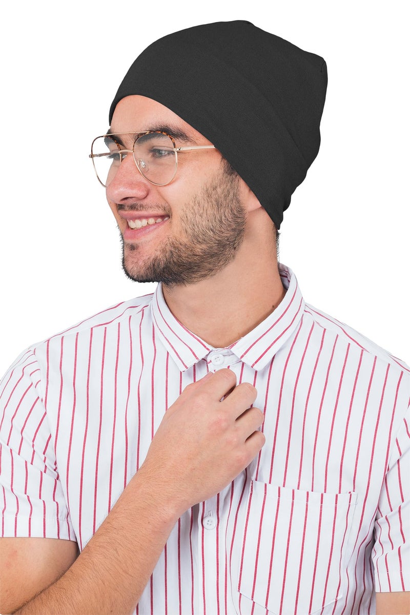 PrimeBox Unisex Helmet Skull Cap for Bikers & Cycling, Cotton Head Caps, Hair Inner Helmet Cover Cap for Men Women, Skull Cap Pack of 3pcs combo - Image 4