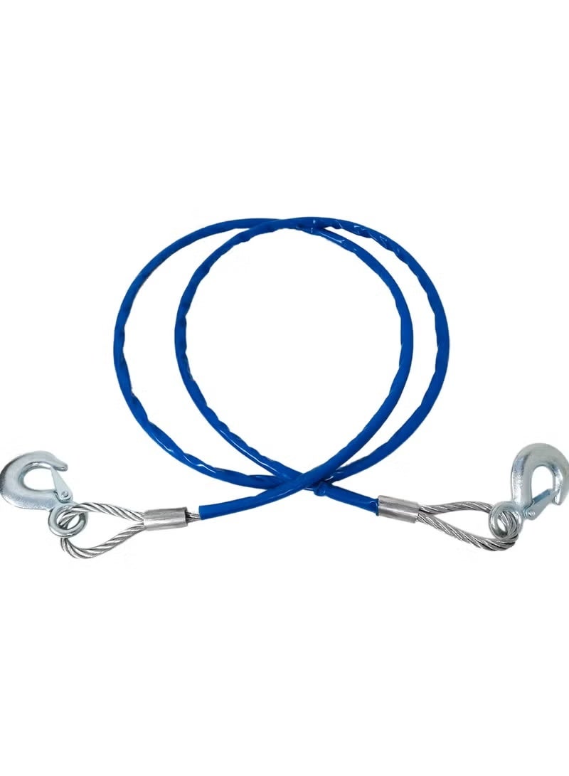 3XR Metal Car Tow Rope Cable - 12mm X3.5 METER Steel Tow Cable with Hooks for Heavy-Duty Towing - Image 4