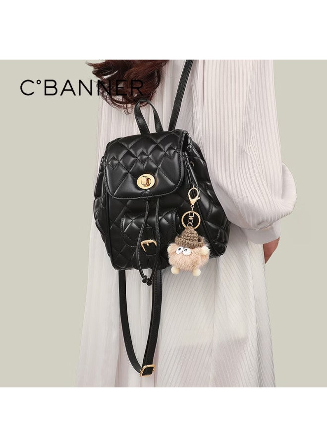 C.banner Women's Backpack Chic Quilted Small Backpack Lightweight Luxury Niche Versatile Birthday Women's Day Gift - Image 2