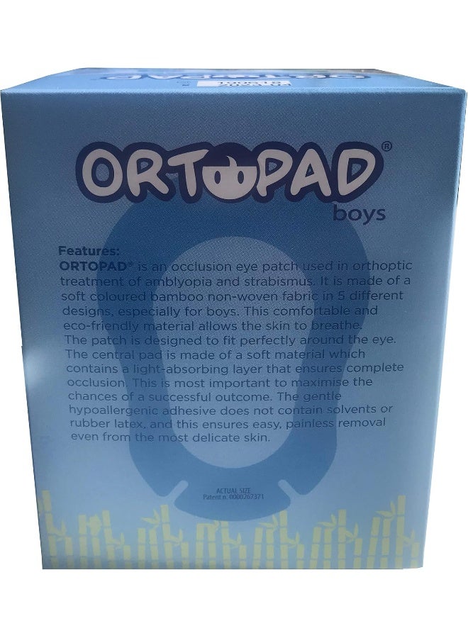 Ortopad Large Format Eye Patches for Boys, 50/Box (Regular Size) - Image 3