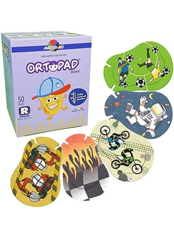 Ortopad Large Format Eye Patches for Boys, 50/Box (Regular Size) - Image 1
