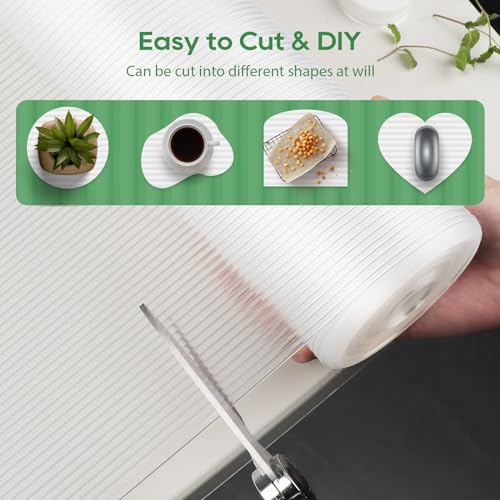 Anoak Shelf Liner Cabinet Liner, Non Adhesive Drawer Liner, Washable 12 Inch x 20 FT x 4Rolls Waterproof Durable Non-Slip Shelf Liner for Kitchen, Drawer, Refrigerator - Image 5