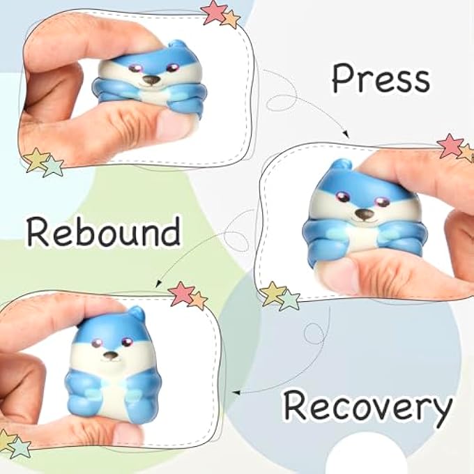 Aruytps 24 Pcs Animal Squishy Toys for Kids, Slow Rising Squeeze Stress Relief Toys, Kawaii Jumbo Squishies Party Favors for Boys Girls Goodie Bag Stuffers, Pinata Stuffers,Carnival Prizes,Classroom Rewards - Image 3