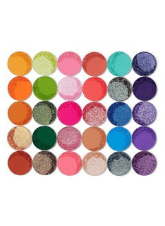 Juvia's Place Juvia's Place Palette Culture - Yellow, Greens, Pink, Purple, Orange, Chromatic & Glitter Shades, 30 Pigmented Makeup Palette for Eye Color & Shine, Pressed  - Image 3