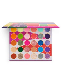 Juvia's Place Juvia's Place Palette Culture - Yellow, Greens, Pink, Purple, Orange, Chromatic & Glitter Shades, 30 Pigmented Makeup Palette for Eye Color & Shine, Pressed  - Image 1