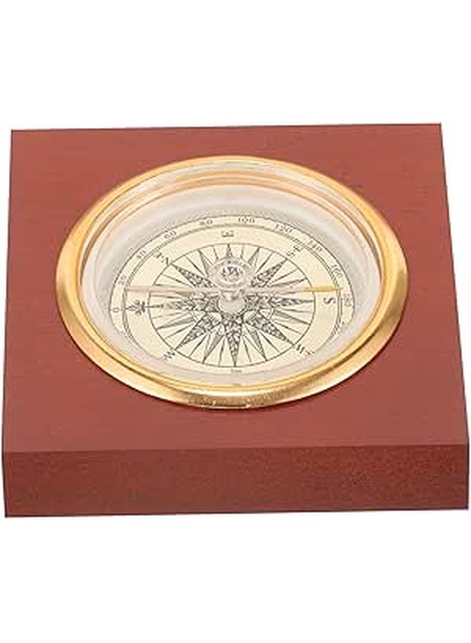 Vintage Brass Decorative Chinese Compass Precise Pointer Navigation Tool Compact Portable Retro Craftsmanship Travel Home Gift - Image 1