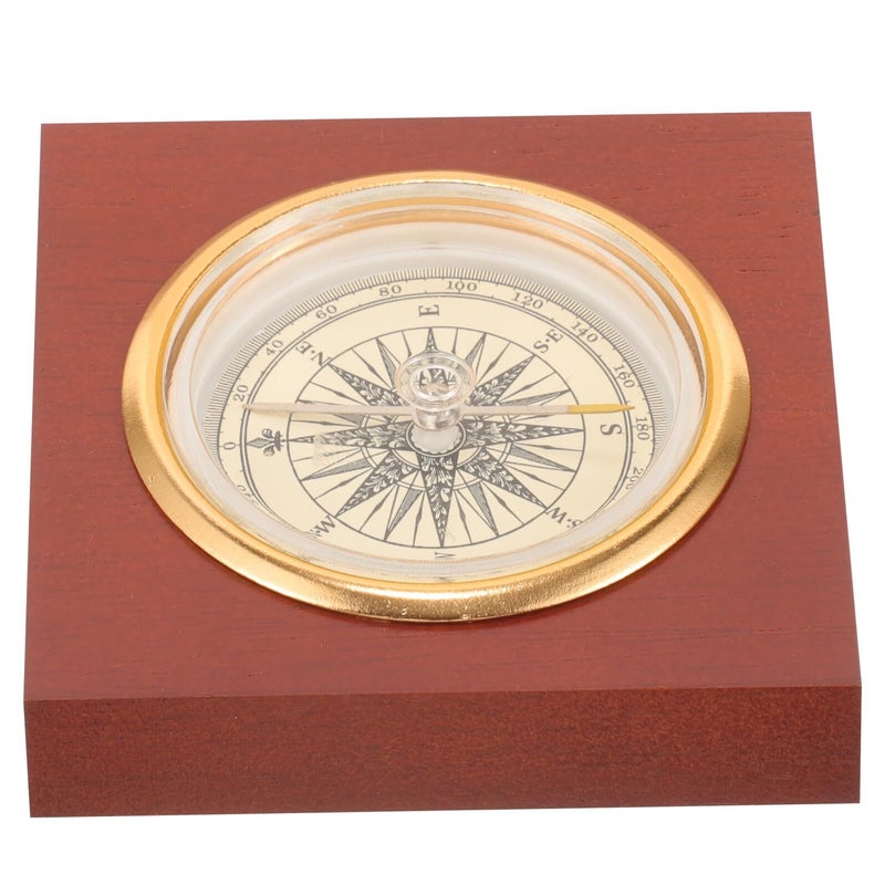 Vintage Brass Decorative Chinese Compass Precise Pointer Navigation Tool Compact Portable Retro Craftsmanship Travel Home Gift - Image 2