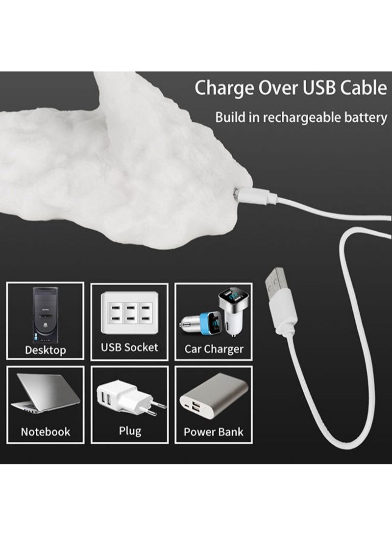 3D Rechargeable Cool Fire Dragon Shape USB Charging LED Night Light Warm Light 9cm