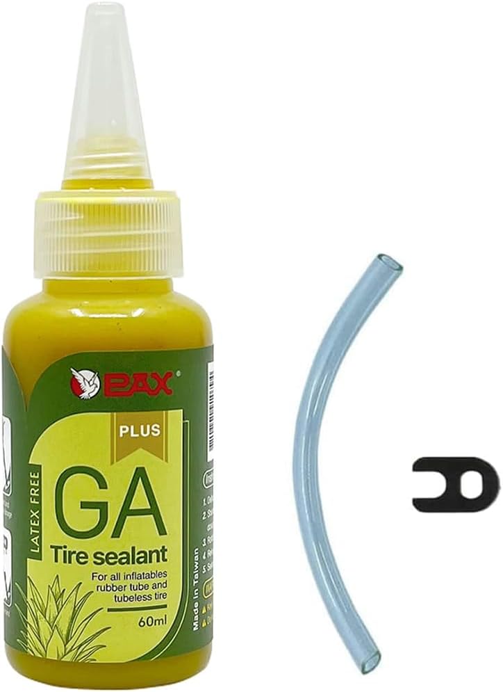 Pax 60ml GA Tire Sealant, Flat Prevention Savior, Strong Sealing, Non-corrosive, Suit for Lawnmowers, Motorcycles & Bicycles, Clincher, Tubular, Tubeless. with Conduit & A-Type Tool - Image 1