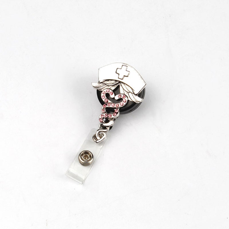 Student Exhibition ID Clips Badge Holder Stationery Telescopic Metal Tools for ( ) - Image 5