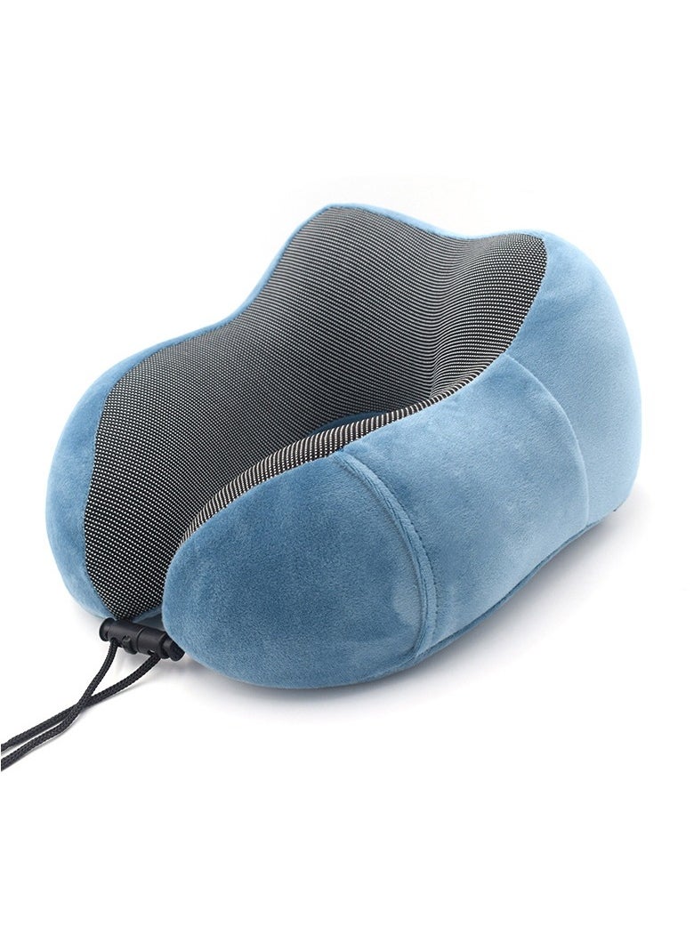 MORANO - Morano Travel Pillow, U Shape Memory Foam Pillow for Airplane and Car, Ergonomic Design Removable and Washable Invisible Zipper with Storage Bag Gift 3D Sleeping Mask - Image 1