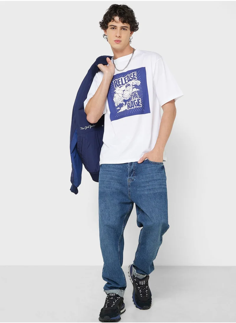 MARVEL Marvel Hulk Oversized Tshirts