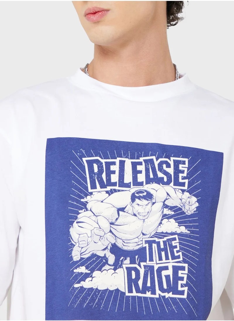 MARVEL Marvel Hulk Oversized Tshirts