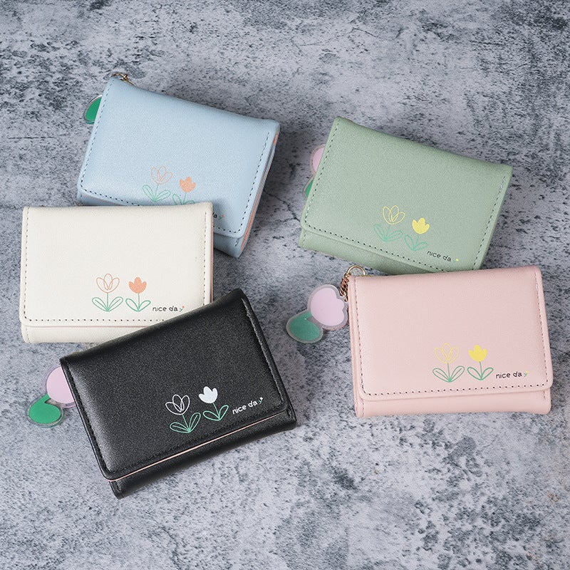 Multifunctional Solid Color PU Leather Wallet, RFID Blocking Design Portable Daily Storage Purse for Cards Cash Coin Business Use - Image 1