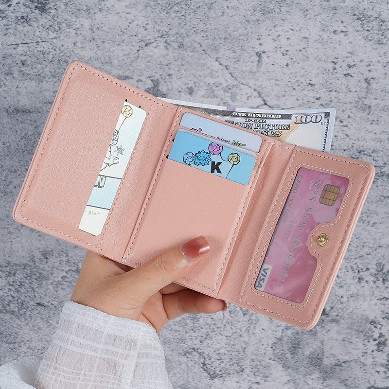 Multifunctional Solid Color PU Leather Wallet, RFID Blocking Design Portable Daily Storage Purse for Cards Cash Coin Business Use - Image 2