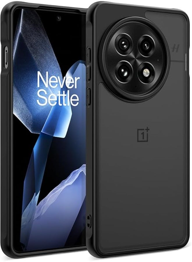 Mate Case for OnePlus 13, One Plus 13 Frosted Clear Case, Slim Military Grade Drop Protection Anti-Scratch Protective Shockproof Matte Translucent Back Cover Case for OnePlus 13, Matte Black - Image 1