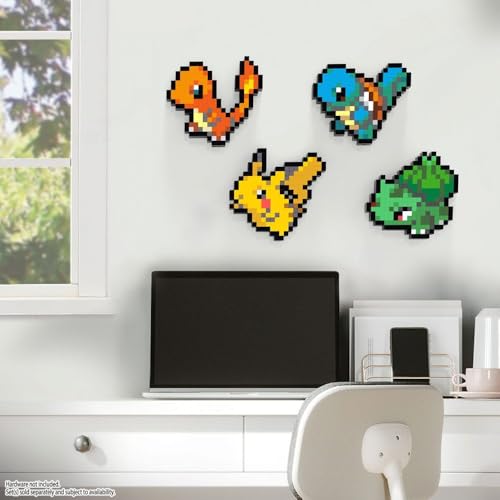 Mega Brands Mega Pokémon Pikachu Construction Set, Articulated Figure, Retro Pixelated Style, 15 cm, Wall or Table Decoration, 400 Pieces, Collectable, Children's Toy, Age 7 Years, HTH74 - Image 5