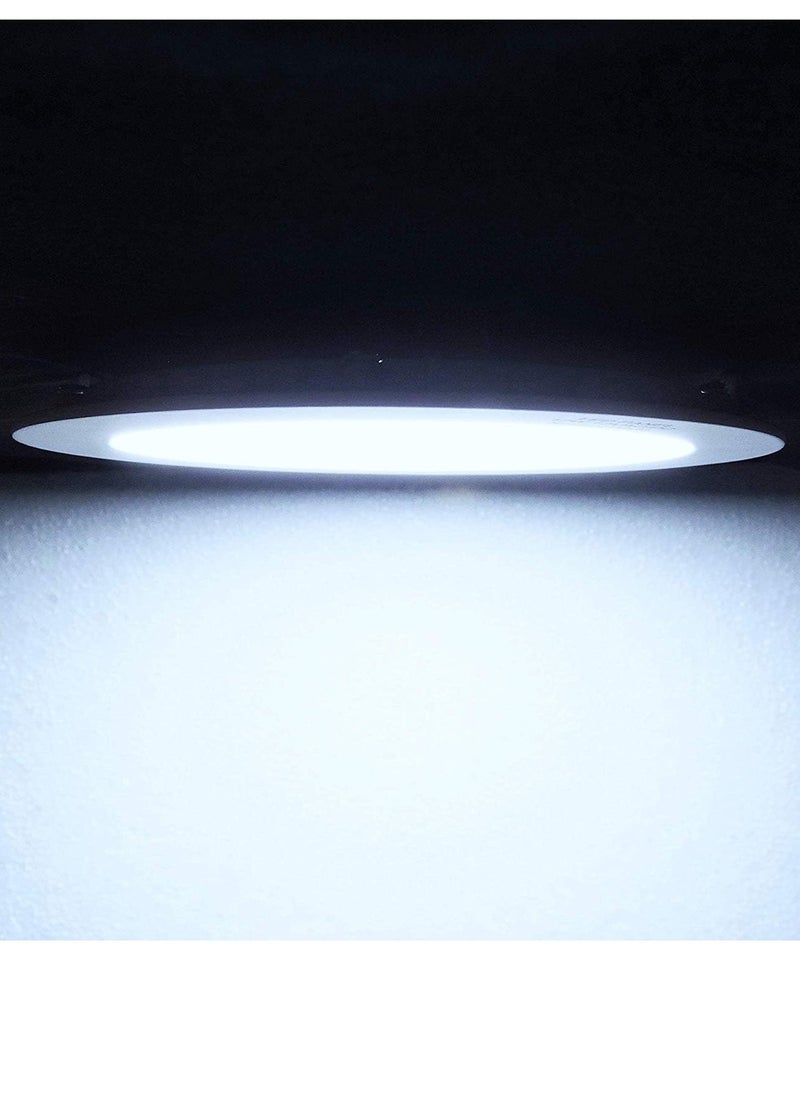 MAAS - LED lamp with a circular design and very thin, mounted on the wall, recessed LED ceiling lamp, 1440 lumens, 18 watts, white - Image 1