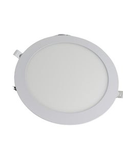 MAAS LED lamp with a circular design and very thin, mounted on the wall, recessed LED ceiling lamp, 1440 lumens, 18 watts, white  - Image 2