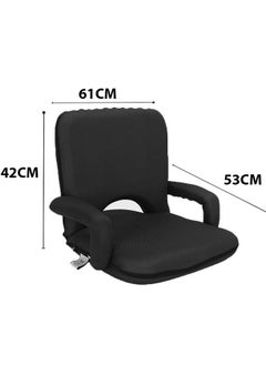 Cady One Ground chair with armrests for camping and trekking, foam padded with an adjustable back  - Image 4
