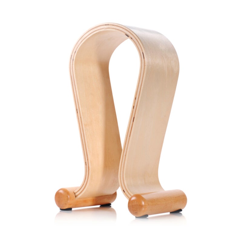 Wooden Headset Stand: White Birch, Smooth Environmentally Friendly, Perfectly Shaped To Not Stretch Headband - Wide Flat Sides For Even Ear Pad Pressure, Universal Headphone Holder for Home Office Des - Image 1