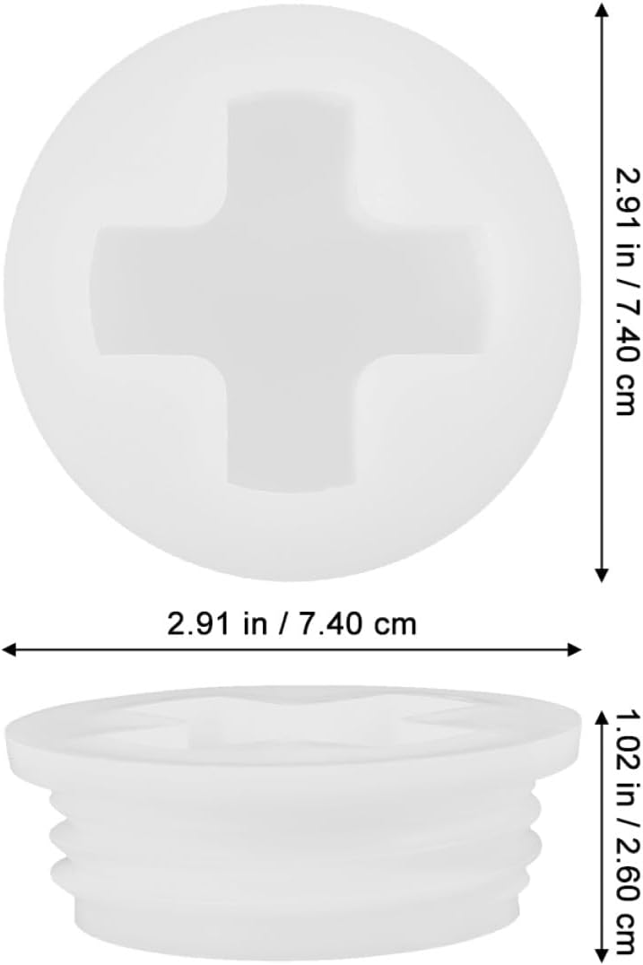 Garneck 12pcs Threaded Gallon Drum Lid Sealing Caps, Pe Plastic Dustproof Barrel Covers for Chemical Storage, Compatible with Gallon Jugs and Industrial Barrels - Image 2