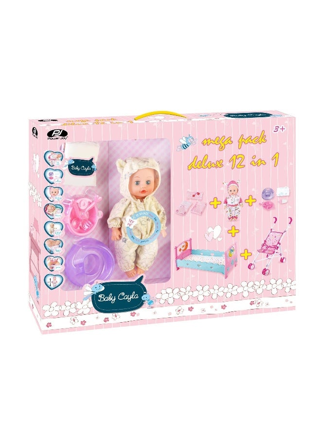 Power Joy Baby Cayla Deluxe With 12 Sounds - Assorted - Image 1