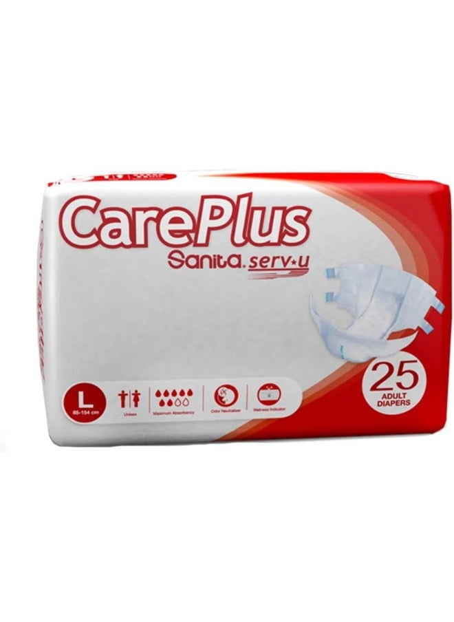 Sanita Careplus incontinence Unisex Adult Diapers, large, Waist (85-154 CM)- 25 PAD - pzsku/Z3BED4BD2B7AB071BA37EZ/45/_/1739439475/9106a19f-5a94-4afd-b99b-9826284b2777