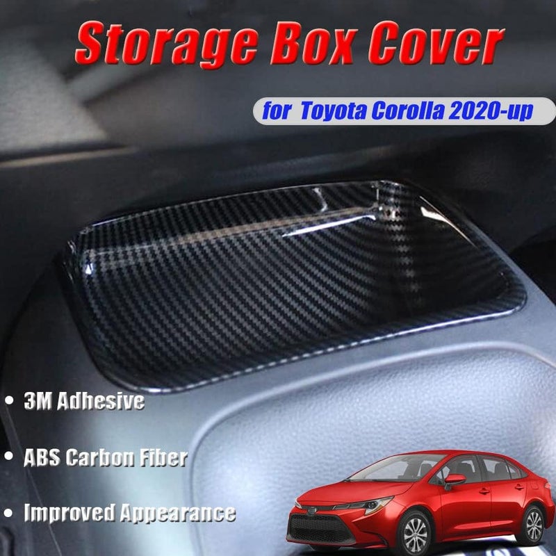 BOYUER Carbon Fiber Center Console Storage Box for Toyota Corolla 2020-2024 & Corolla Hatchback - Image 2