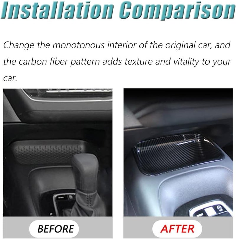BOYUER Carbon Fiber Center Console Storage Box for Toyota Corolla 2020-2024 & Corolla Hatchback - Image 3