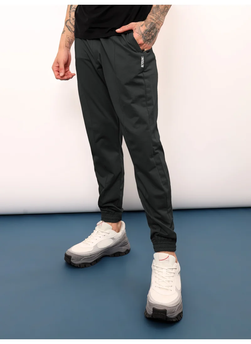 بيونغ Dark Grey Track Pants for Men