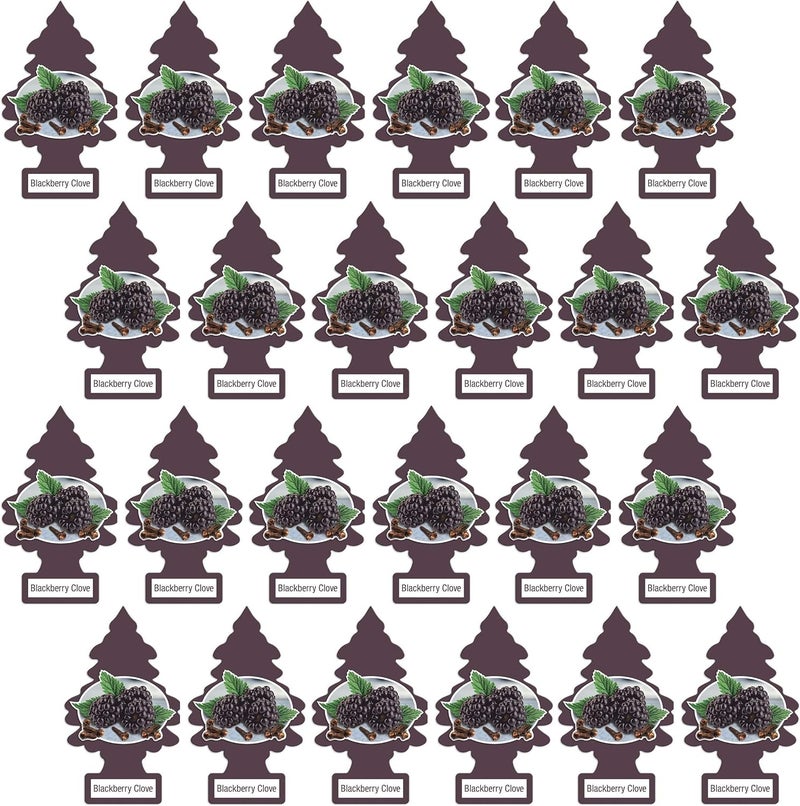 Little Trees Blackberry Clove Car Air Freshener - Pack of 24 - Image 2