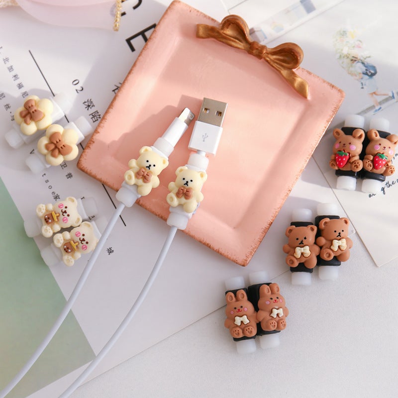 Cute Cartoon Data Cable Protective Cover – Apple Charging Cable Anti-Break Case - Image 3