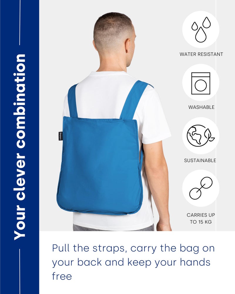 Notabag Backpack, Blue, S - Image 3