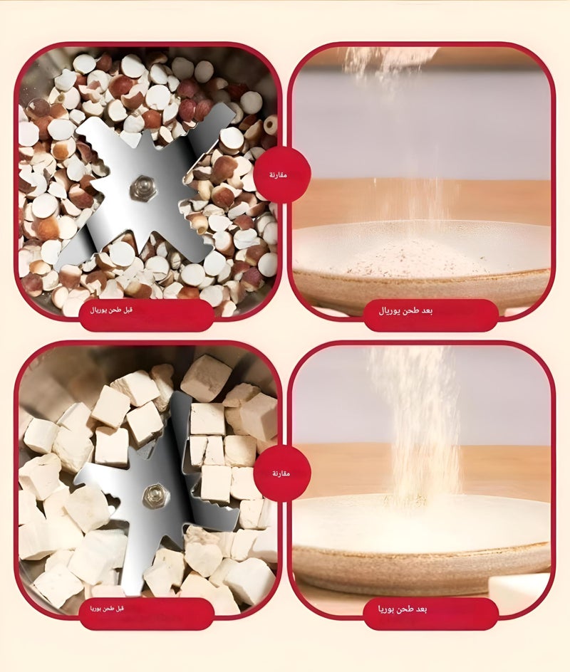Cereal Crusher - Heavy Duty Stainless Steel Electric Grinder for Spices and Herbs, Compact Shredding Machine with Easy Grip Handle, Ideal for Powdering Dry Foods, Coffee, and Nuts Efficiently - Image 3