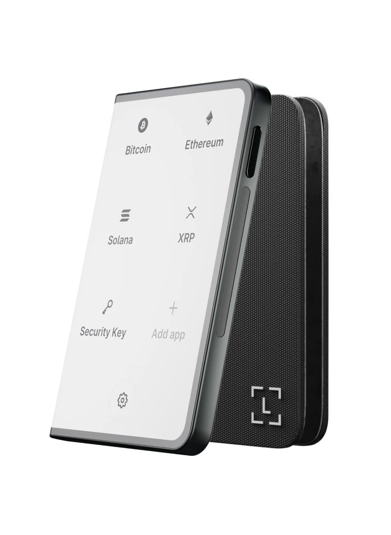 Ledger - Flex Magnet Folio Case | Secure & Protective Storage Case for Ledger Flex Hardware Wallet, Magnetic Flip Design, Anti-Scratch, Slim and Lightweight - Business Charcoal - Image 1