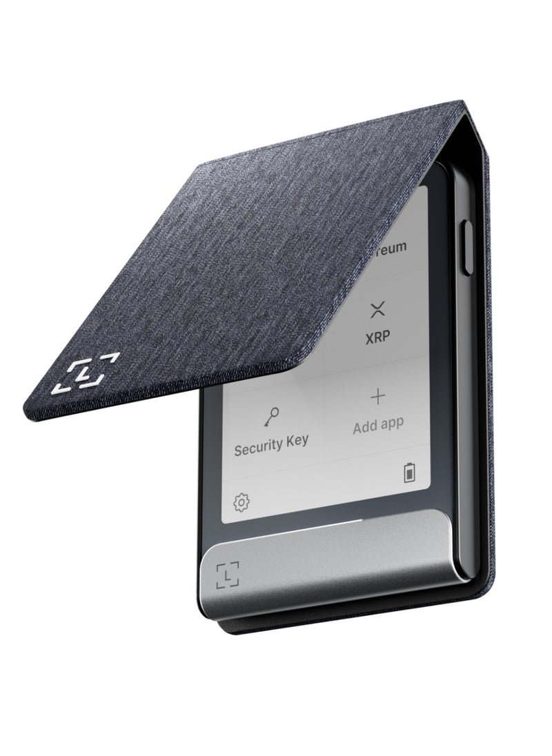 Ledger - Flex Magnet Folio Case | Secure & Protective Storage Case for Ledger Flex Hardware Wallet, Magnetic Flip Design, Anti-Scratch, Slim and Lightweight - Business Charcoal - Image 1