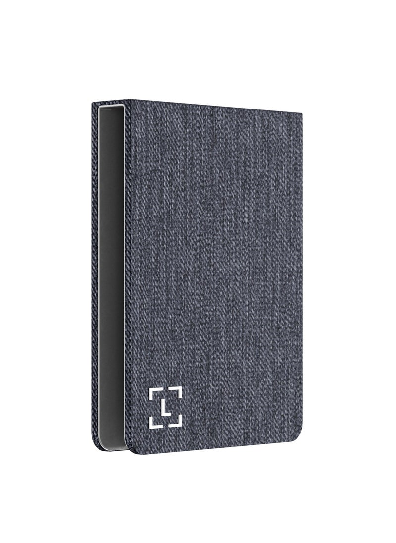 Ledger - Flex Magnet Folio Case | Secure & Protective Storage Case for Ledger Flex Hardware Wallet, Magnetic Flip Design, Anti-Scratch, Slim and Lightweight - Business Charcoal - Image 1