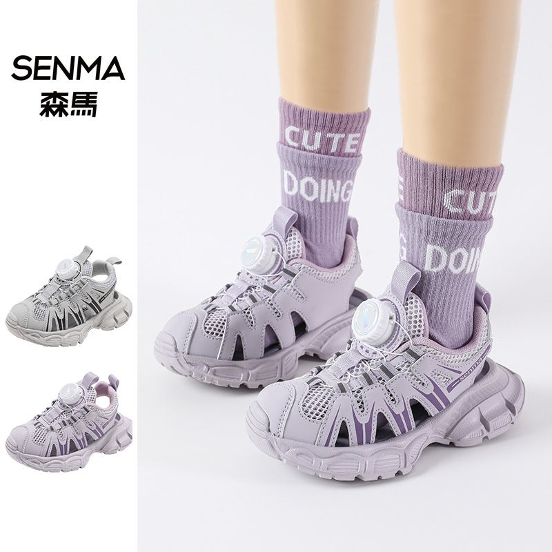 Girls' Sandals 6-12 Kidsren'S Sports Sandals Baotou Cut Out Eva Light-Soled Beach Shoes Running Shoes Boys' Sandals - Image 3