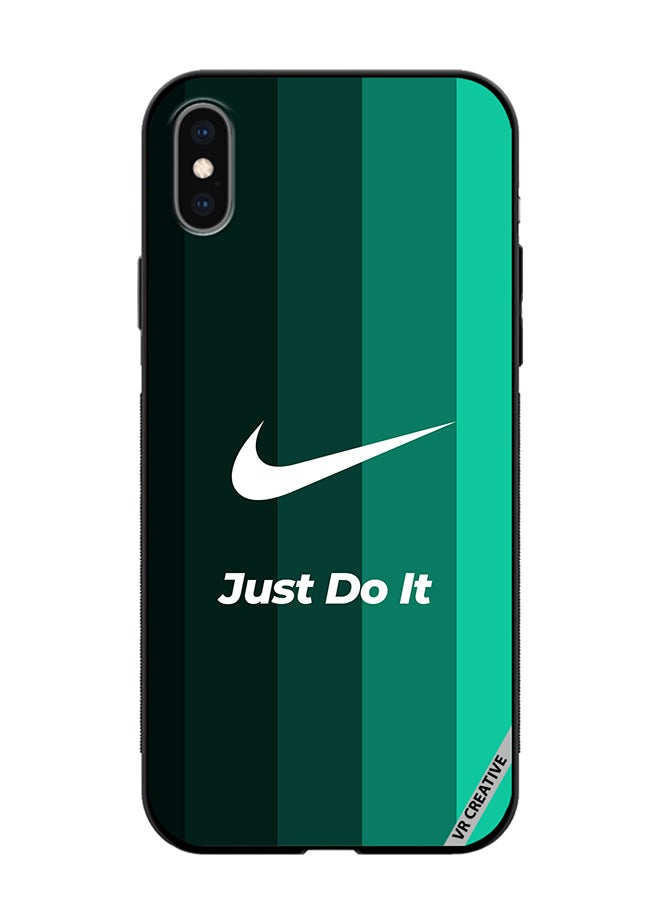 VR CREATIVE Protective Case Cover For Apple iPhone X/XS Nike Logo Green Design Multicolour - Image 1