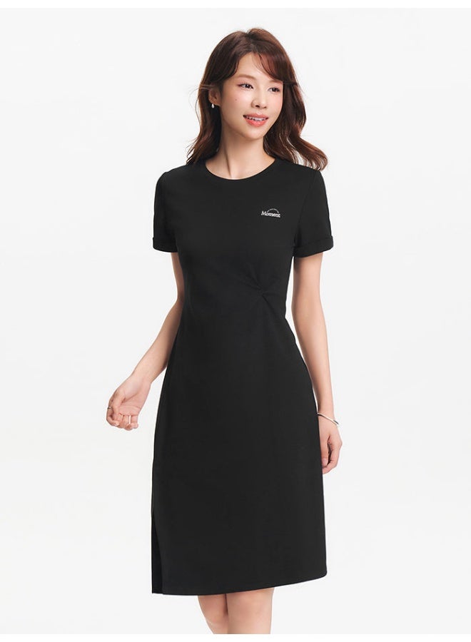 سيمير فستان غير متماثل الطول بتطريز صغير للنساء - Image 2