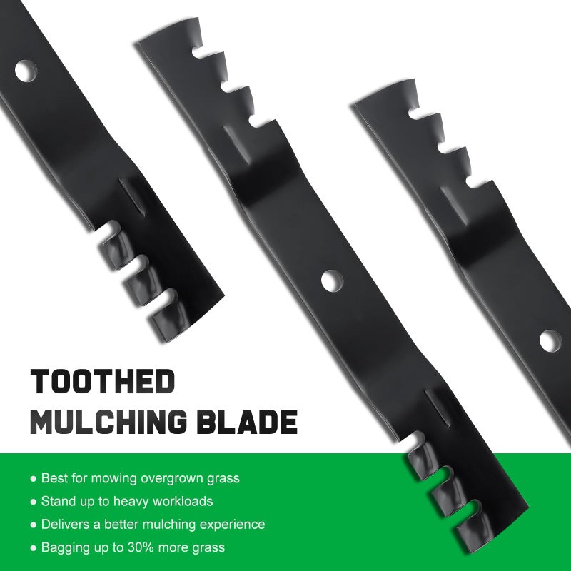 Grasscool SS5000 Timecutter 50 inch 115-5059-03 Mulching Blades for Toro Time Cutter MX5050 MX5000 MX5075 Z5000 70750 Zero Turn 50''Deck Mower Replace for 110-6837-03 - Image 3