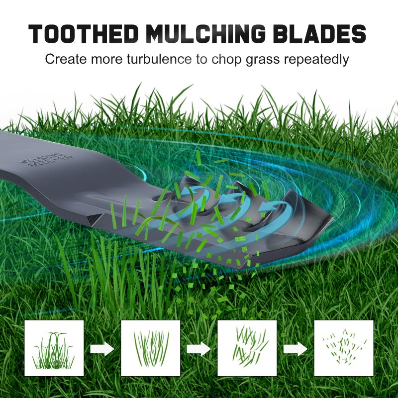 Grasscool SS5000 Timecutter 50 inch 115-5059-03 Mulching Blades for Toro Time Cutter MX5050 MX5000 MX5075 Z5000 70750 Zero Turn 50''Deck Mower Replace for 110-6837-03 - Image 4