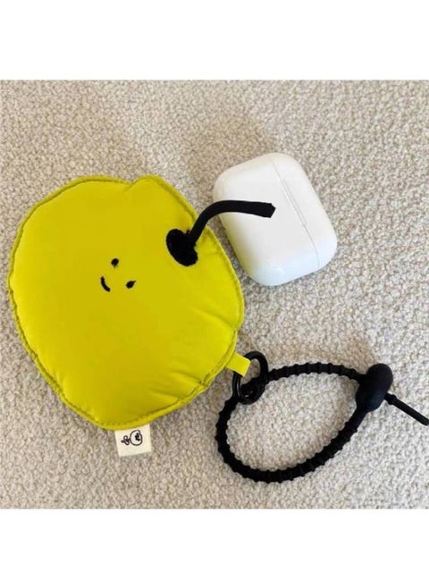 Green For Apple Soft Drop-resistant Airpods Headset Protective Case Cute Hanging Accessories Bag Universal Android Headset Bag-Color:Green For Apple Headphone Bag-Applicable Models:Standard