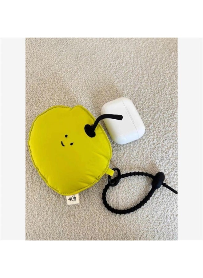 Generic - Green For Apple Soft Drop-resistant Airpods Headset Protective Case Cute Hanging Accessories Bag Universal Android Headset Bag-Color:Green For Apple Headphone Bag-Applicable Models:Standard - Image 1