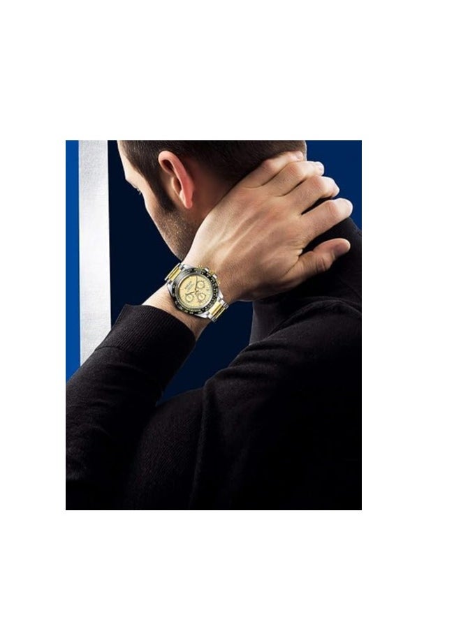 22mm Stainless Steel Metal Band Compatible with Huawei Watch GT2 / GT2 PRO / GT Runner / GT3 / GT3 Pro / GT4 / GT4 Pro / GT1 46mm by TenTech - Gold & Silver