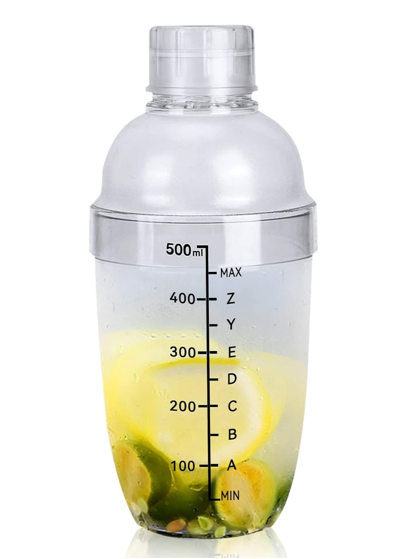 Oasisgalore 530ml/17.5Oz Cocktail Shaker Milk Tea Pot,Cocktail Shaker Mixing Shaker Bartender Cocktail Mixing Pot Coktail Mixer  Mixer with Scale for Drinks Bar Accessories  - Image 1