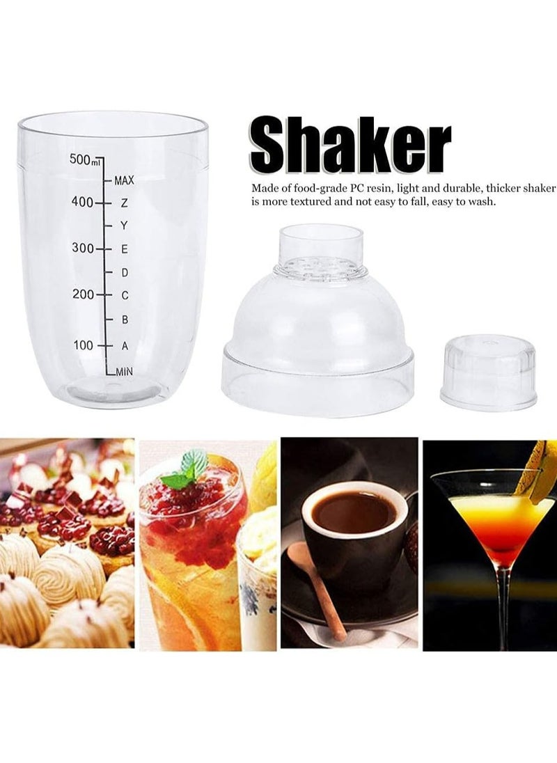 Oasisgalore 530ml/17.5Oz Cocktail Shaker Milk Tea Pot,Cocktail Shaker Mixing Shaker Bartender Cocktail Mixing Pot Coktail Mixer  Mixer with Scale for Drinks Bar Accessories  - Image 4
