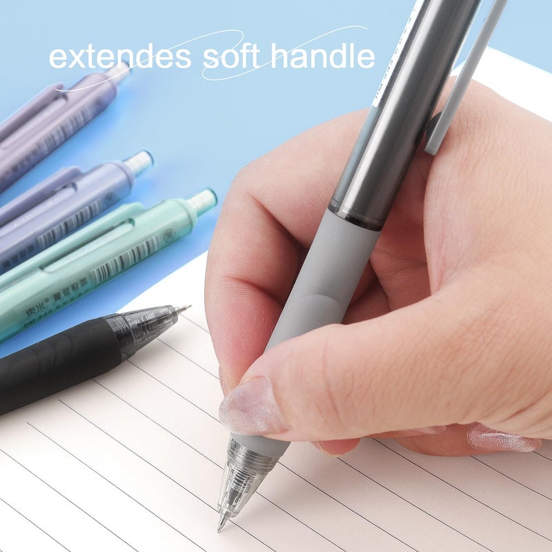 NNY Gel Pens Black Ink Pen 0.5mm with Comfort Grip for Smooth Writing, School & Office Supplies (6 Pack) - Image 5